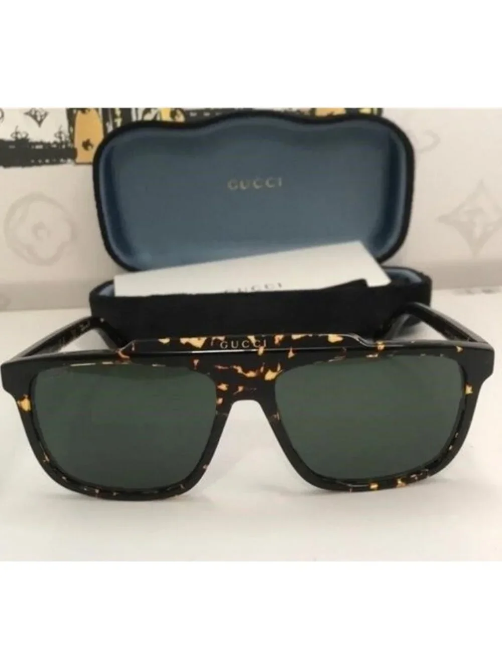New Authentic Gucci Tortoiseshell Sunglasses GG1039s 002